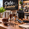 Abklopfbehälter für Siebträger mit Knock Box und Kaffeepuck an einer professionellen Espressomaschine