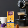 Caffè Mauro Nespresso®-kompatible Kapseln im Vergleich mit Aroma, Crema und Intensitätsprofilen.