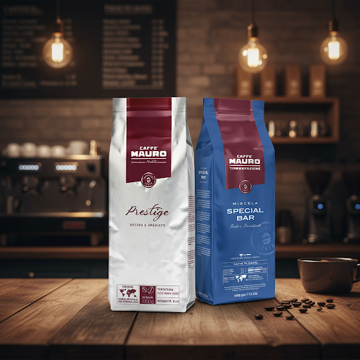 Caffè Mauro Vergleich: Prestige (40/60) gegen Special Bar (20/80) Espressobohnen im Barista-Test.