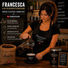 Kolben Kaffeemaschine mit Siebträger und frisch gebrühtem Espresso – Barista-Qualität für zu Hause.
