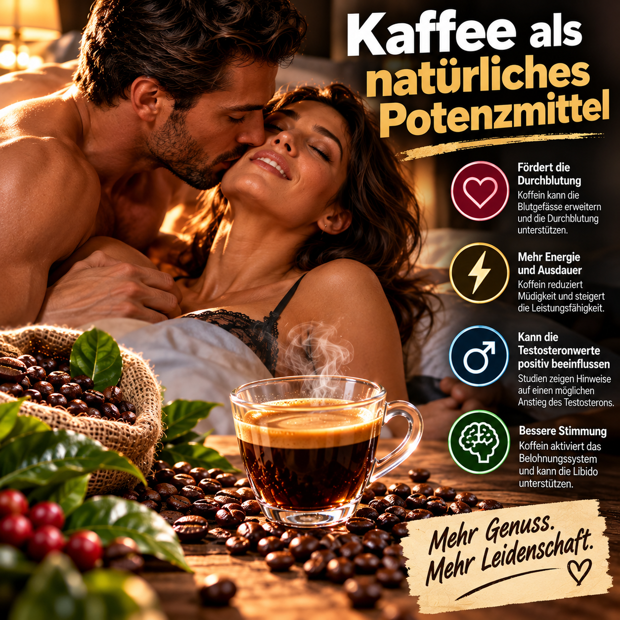 Ist Kaffee ein natürlicher Potenzbeschleuniger? Der grosse Faktencheck