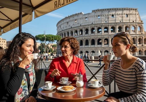 Italienische Kaffeekultur erleben: Vom schnellen Espresso al banco bis zum Dessert-Klassiker Affogato – Traditionen erklärt von kaffeegeniesser.ch von Nonna Maria und Martina