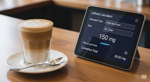 Der Koffeinrechner - Kontrolliere dein Koffeinkonsum