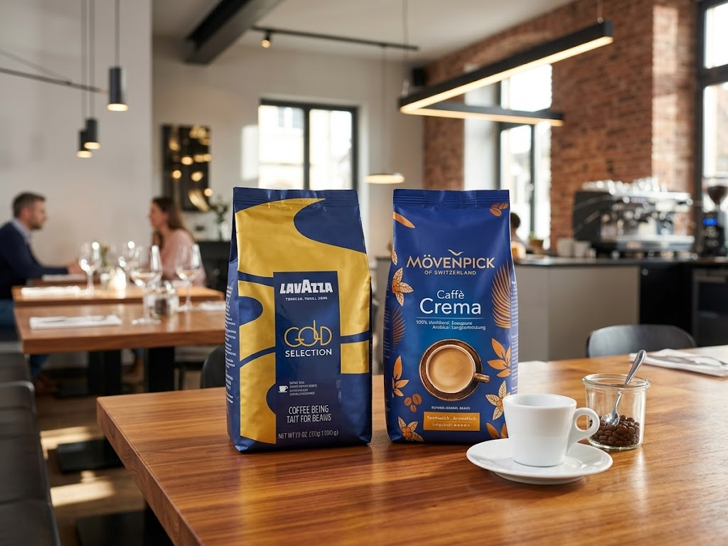 Lavazza Gold Selection und Mövenpick Schümli Crema im grossen Schweizer Vollautomaten-Kaffeevergleich.