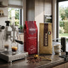 Vergleich von Caffè Mauro Maestoso und Mokador Brio für Espresso, Crema und Café Crème.