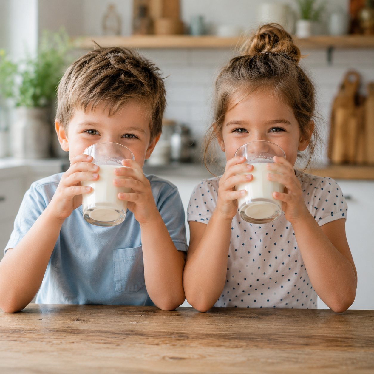 Glas frische Milch auf einem Küchentisch – Nährwerte, gesundheitliche Vorteile und mögliche Nachteile im Überblick