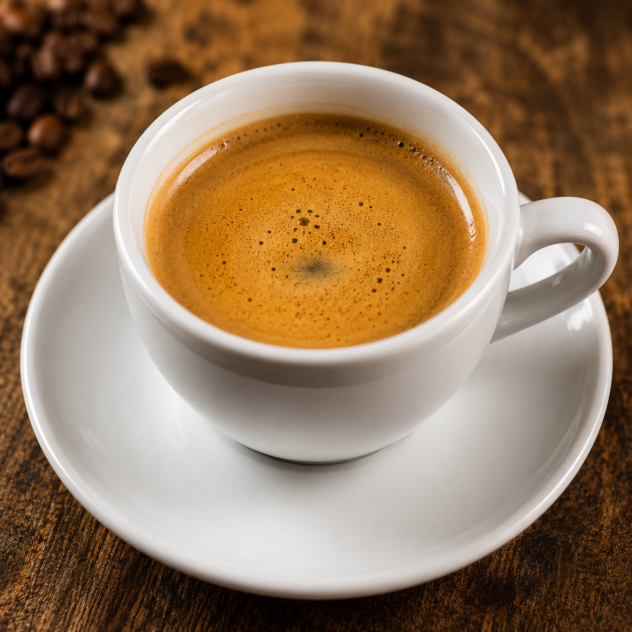 Frisch gebrühter Espresso mit goldbrauner Crema – Merkmale einer hochwertigen Kaffee-Crema im Detail