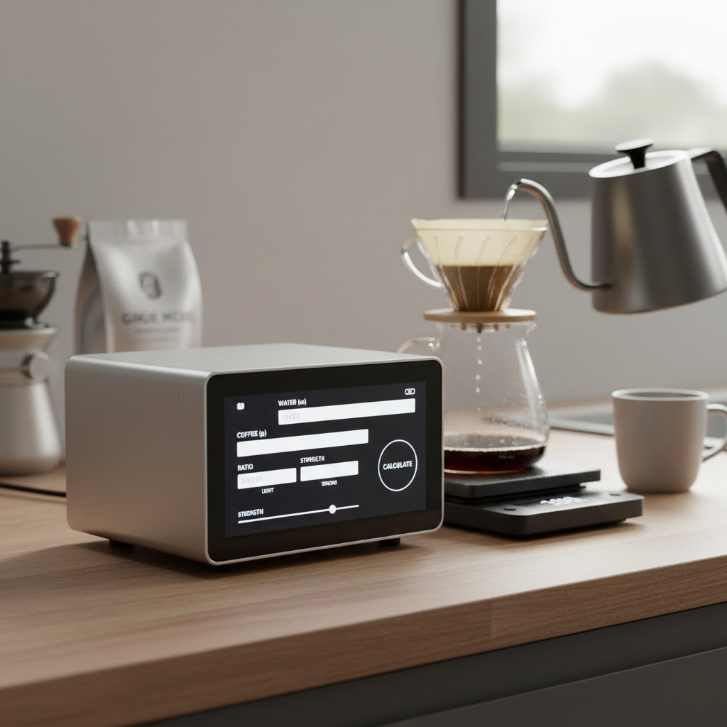 Brew Rechner für Kaffee – Berechnung von Kaffee-Wasser-Verhältnis für Espresso, Filterkaffee und Cold Brew