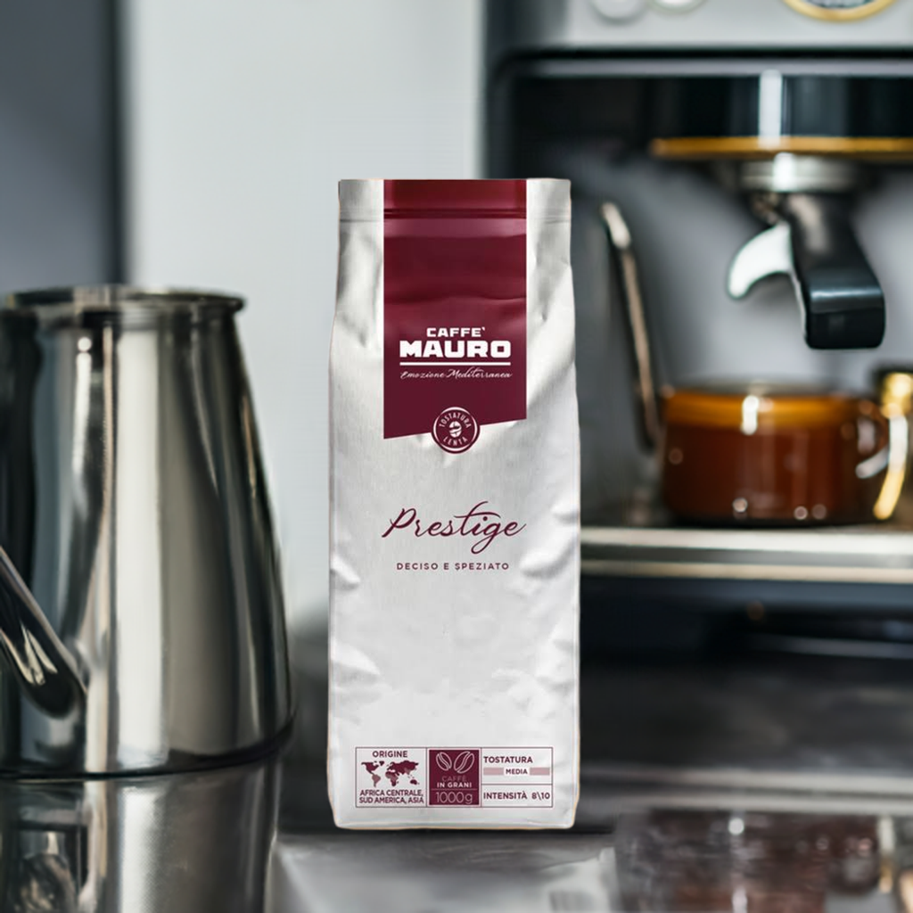 Caffè Mauro Prestige mit dichter Crema, kräftigem Aroma und kalabrischer Espresso-Röstung im Test.