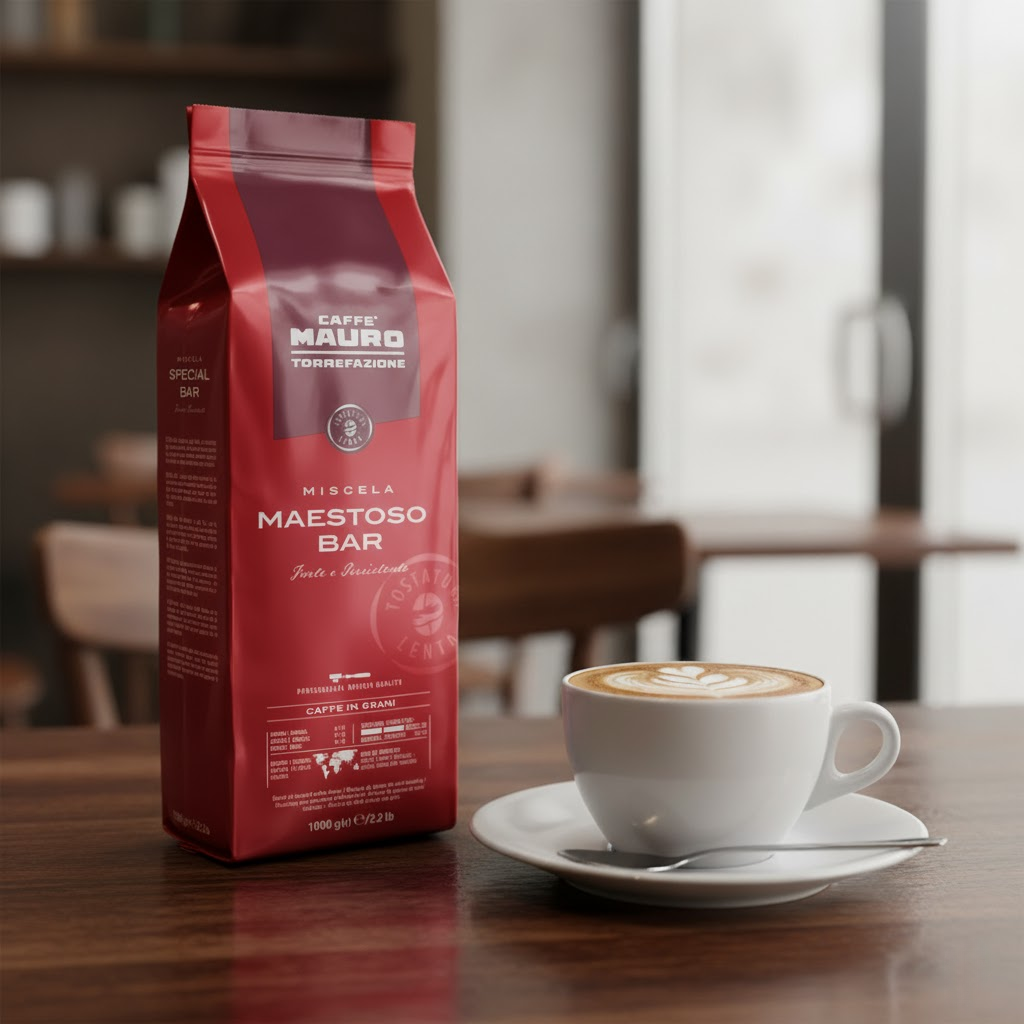 Test: Caffè Mauro Maestoso im Cappuccino – Kraftvoller Geschmack mit Noten von Zartbitterschokolade und Tabakwürze bei kaffeegeniesser.ch