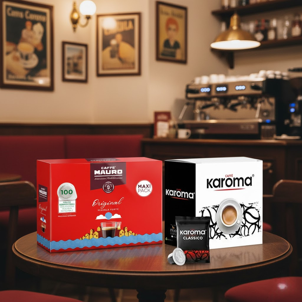 Vergleich - Caffè Mauro Original Pads vs Caffè Karoma Classico kaffeegeniesser.ch