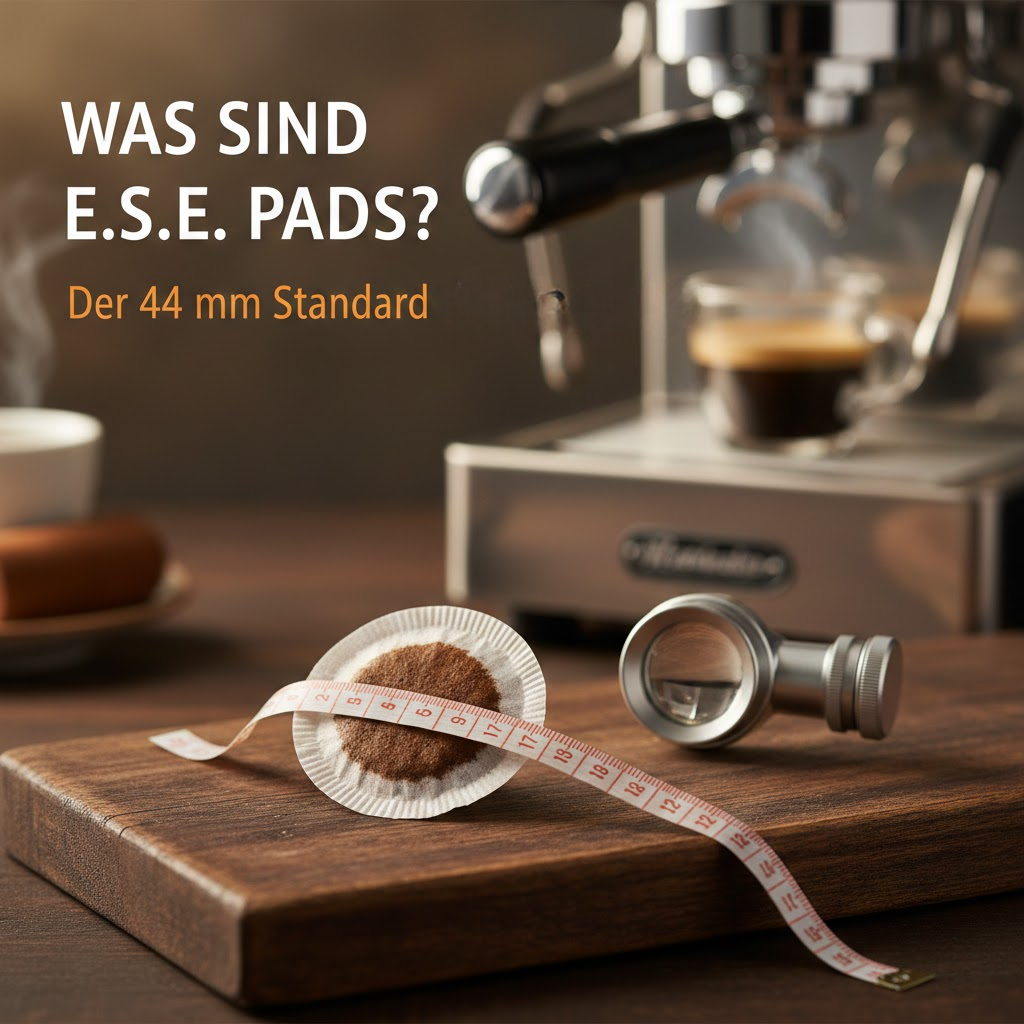 E.S.E. Pads 44 mm: genormte Espressopads für Siebträger – nachhaltige Alternative zu Kapseln in der Schweiz