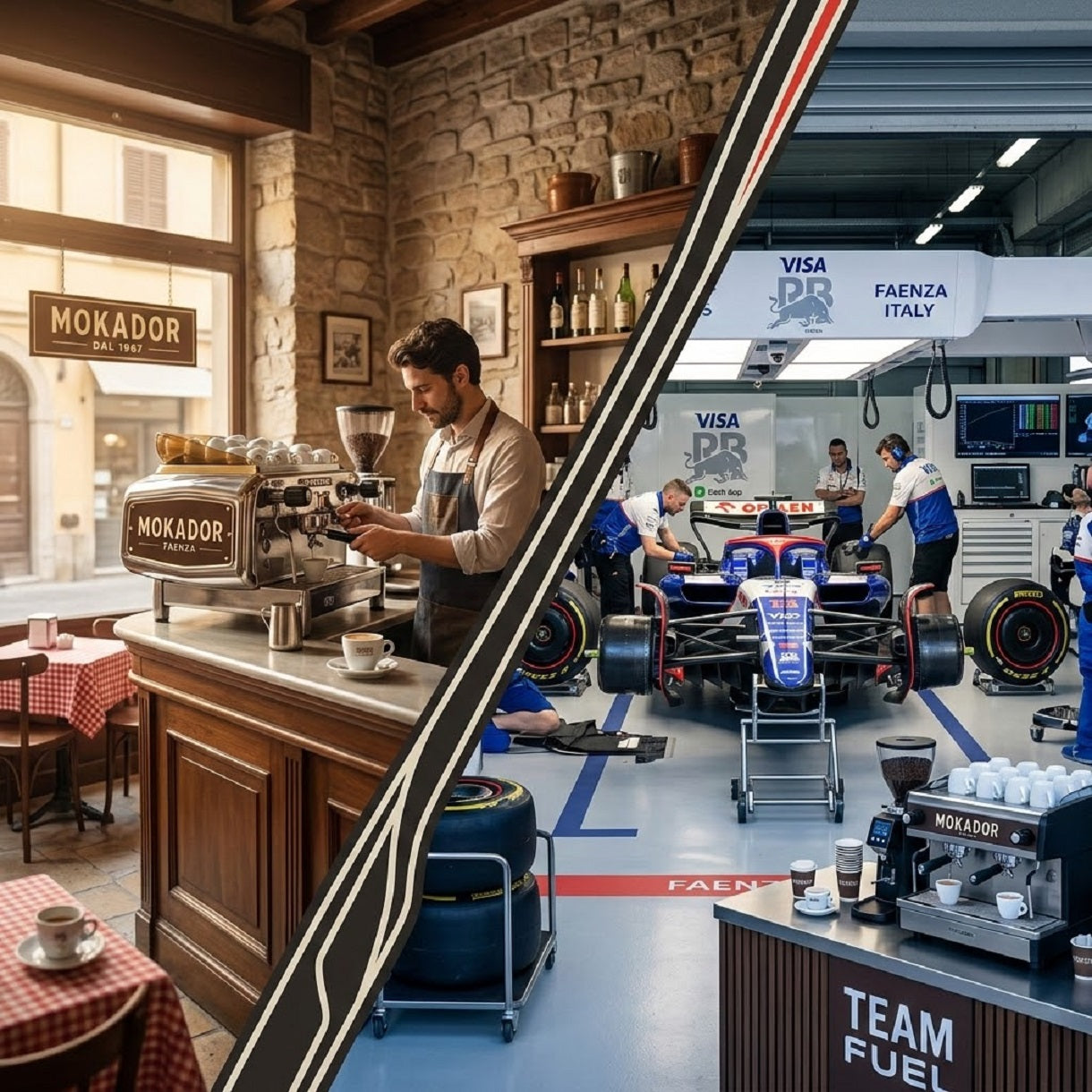 Faenza Motor Valley – Mokador Espresso und Formel-1-Präzision im technischen Vergleich