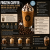Frozen Coffee mit Crushed Ice und Espresso im Glas – erfrischender Coffee Slushie für warme Sommertage