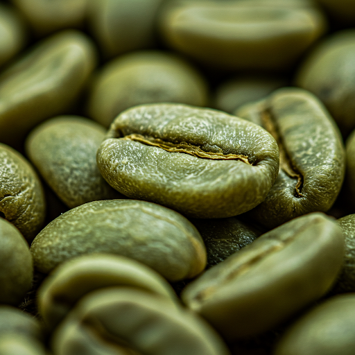 Verschiedene Kaffeebohnen neben Espressotasse und Kaffeemühle als Übersicht zu Arten und Röstungen