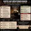 Tasse schwarzer Kaffee auf einem Frühstückstisch – Auswirkungen von Kaffee auf nüchternen Magen im Überblick