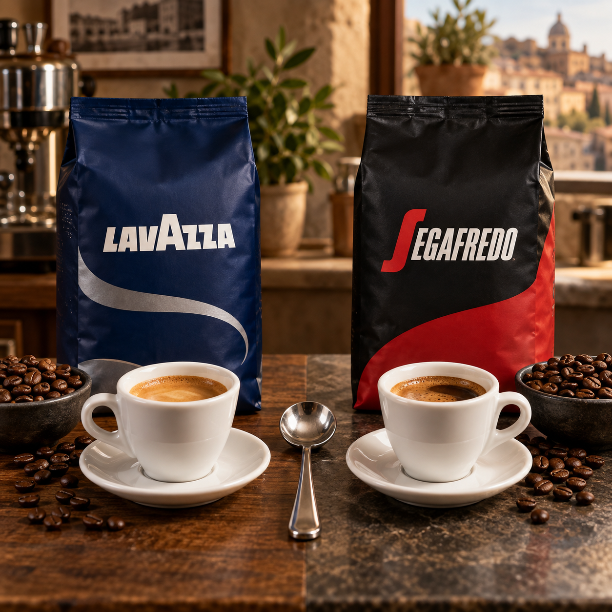 Lavazza und Segafredo Kaffeebohnen im direkten Vergleich von Geschmack und Crema