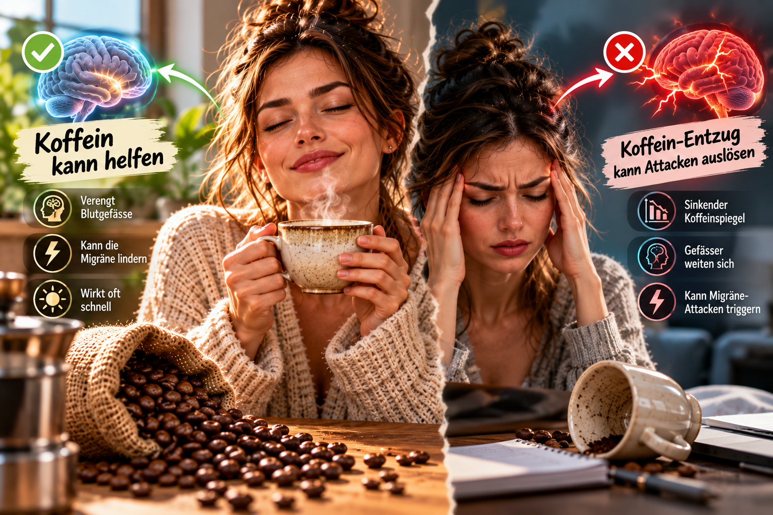 Koffein als Schmerzretter oder brutaler Entzugs-Trigger?! Wann Kaffee die Attacke stoppt, wann er sie entfesselt und wie du die Kurve kriegst: Jetzt lesen!