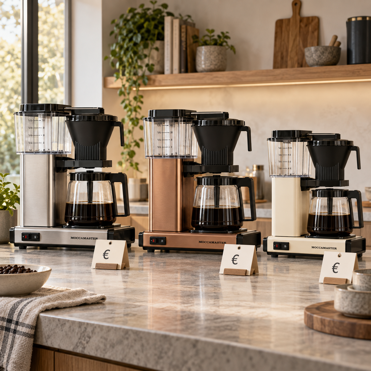 Moccamaster Kaffeemaschinen verschiedener Modelle im Preisvergleich für Filterkaffee