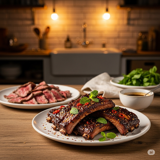 Rezept - Spare Ribs mit Kaffee-Chili-Minze-Marinade kaffeegeniesser.ch Blog