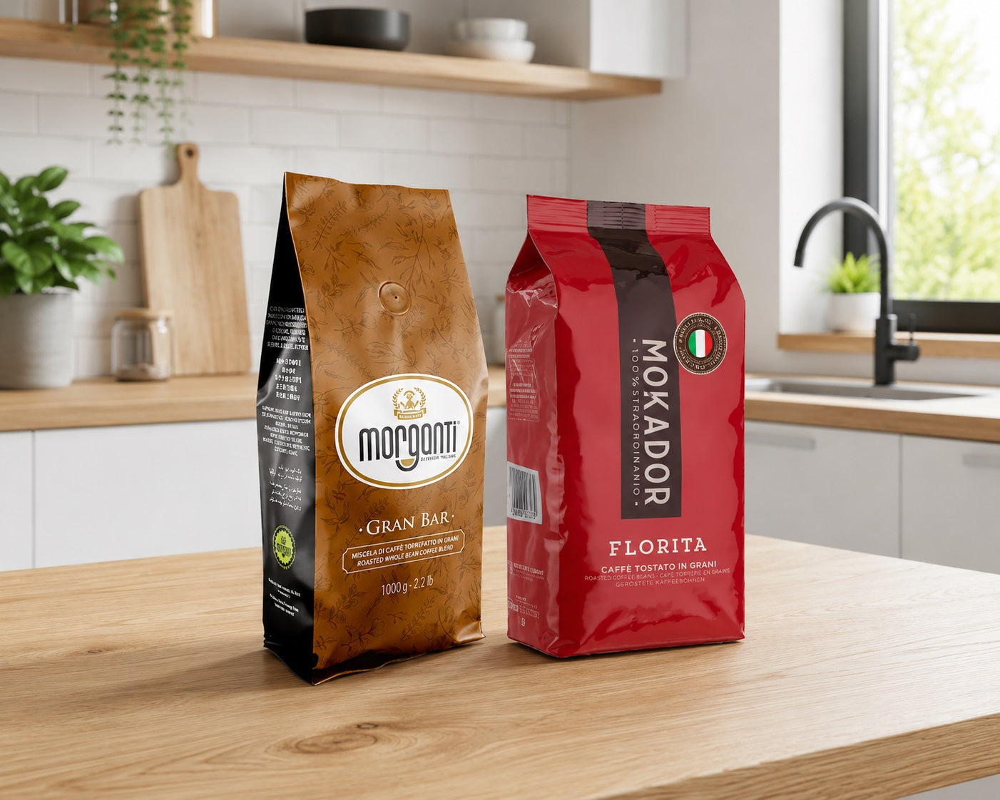 Mokador Florita und Morganti Gran Bar im Barista-Vergleich für Espresso und Cappuccino.