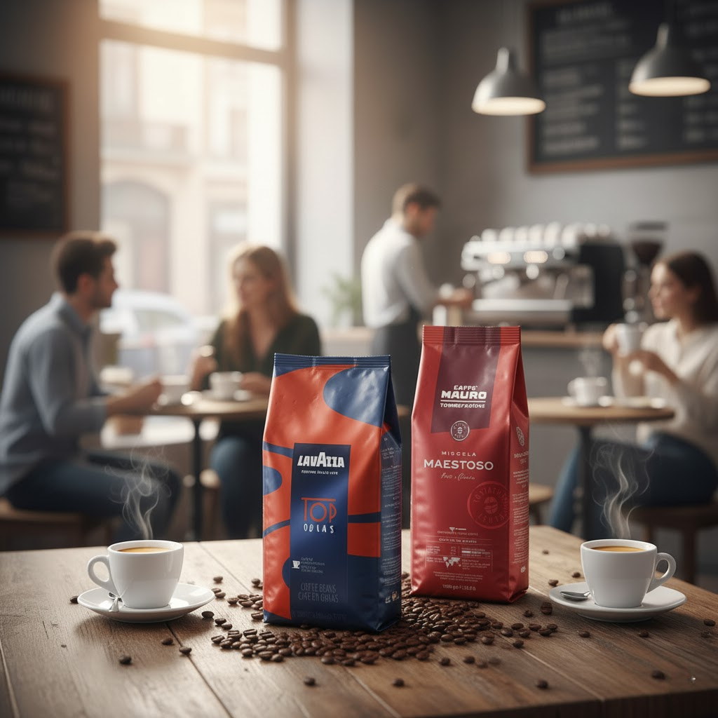 Vergleich: Lavazza Top Class vs. Caffè Mauro Maestoso – Samtige Eleganz trifft auf majestätische Röstkraft bei kaffeegeniesser.ch