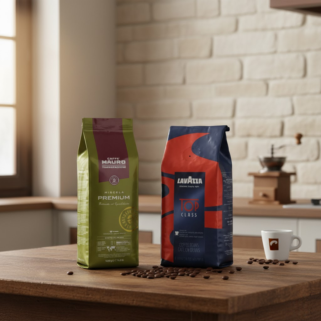 Vergleich - Lavazza Top Class vs. Caffè Mauro Premium Kaffeebohnen kaffeegeniesser.ch