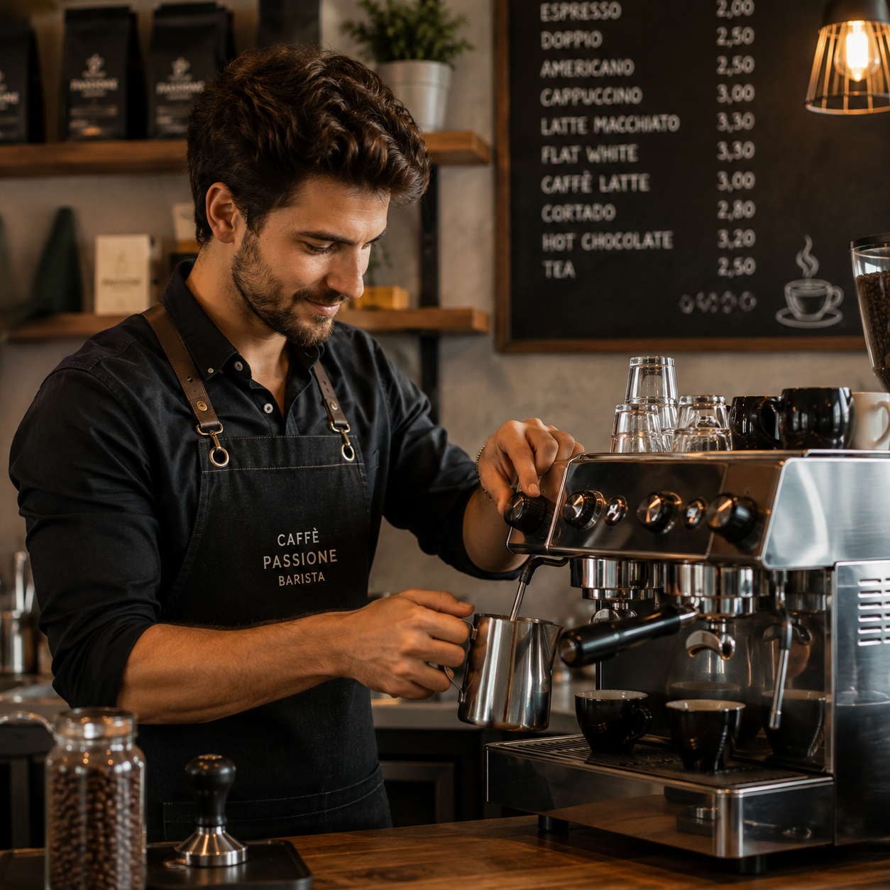 Barista bereitet Espresso zu – Informationen zu Lohn, Gehalt und Verdienst eines Baristas in der Schweiz