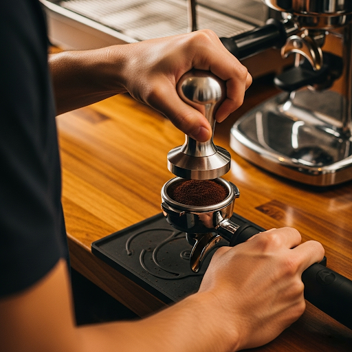 Tempern – Barista-Technik für den perfekten Espresso Caffè Mauro Special Bar 