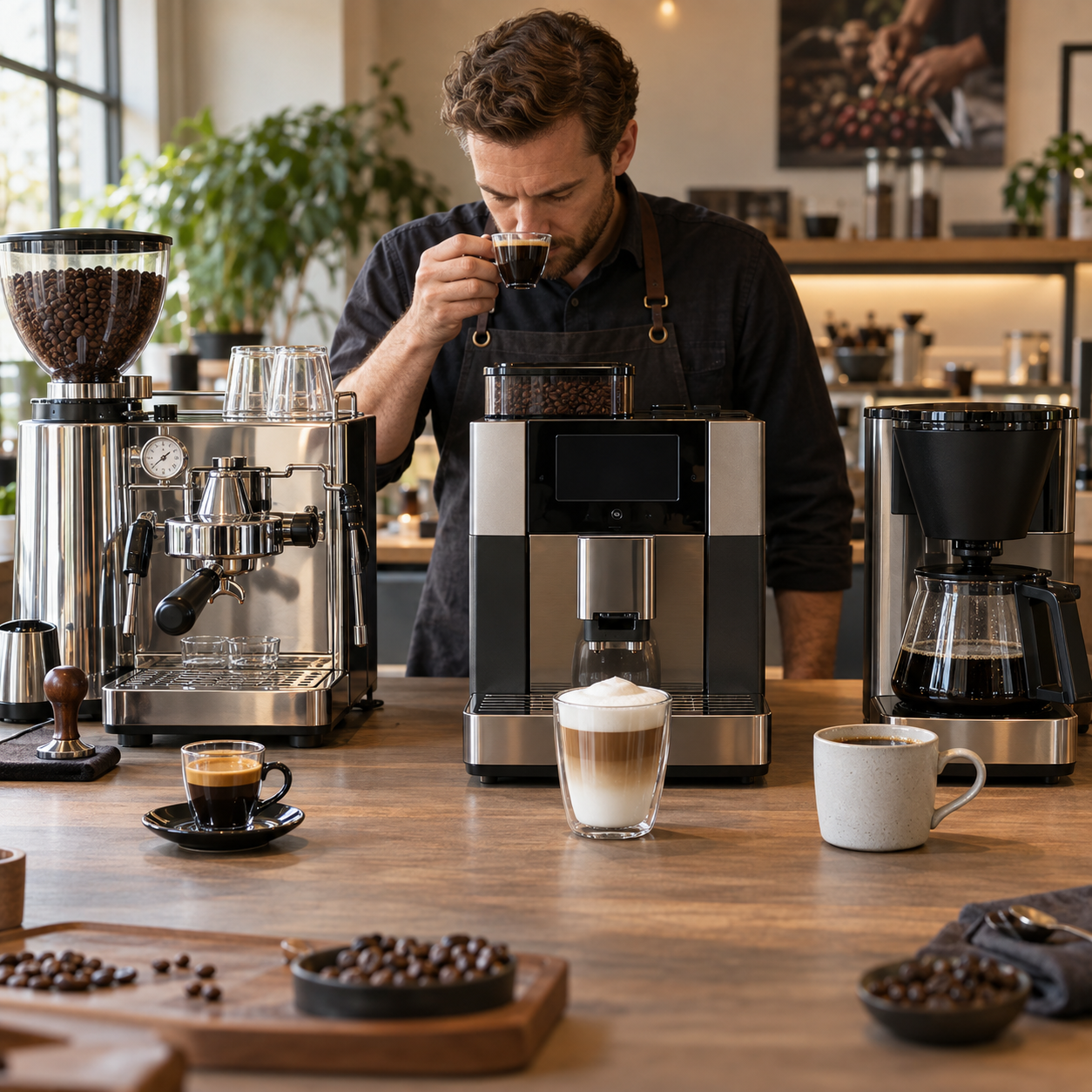 Vollautomat, Siebträger und Filtermaschine im Vergleich für besten Kaffeegeschmack