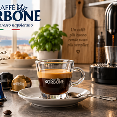 Caffè Borbone Kaffeebohnen mit kräftigem Espresso und dichter Crema nach neapolitanischer Rösttradition