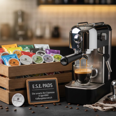 E.S.E. Pads Espresso – italienischer Portionskaffee ohne Kapseln, kompatibel mit Pad- und Siebträgermaschinen in der Schweiz