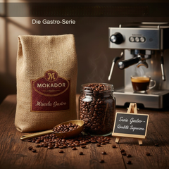 Italienische Kaffeebohnen in Gastro-Qualität für Espresso & Siebträger – cremastark, säurearm, Schweiz-tauglich