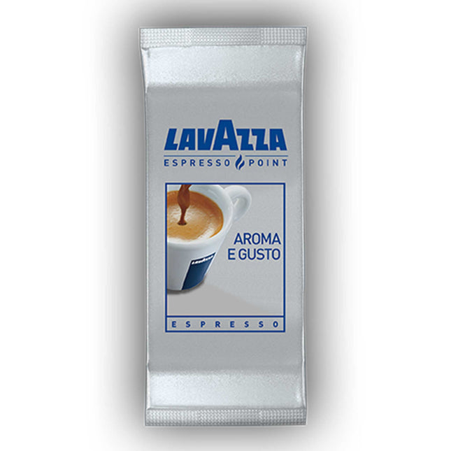 Lavazza EP Aroma & Gusto Pads mit kräftigem Espresso, dichter Crema und aromatischem Duft in einer Espressotasse