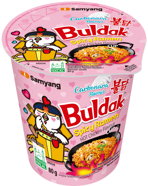 Buldak Hot Chicken Ramen Carbonara Cup 80g