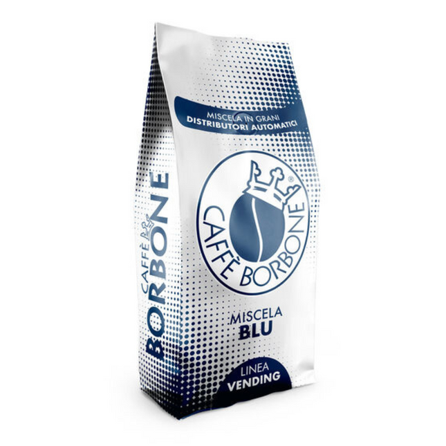 1-kg-Beutel Caffè Borbone Blu Vending mit aromatischem Espresso und feinporiger Crema für Kaffeevollautomaten