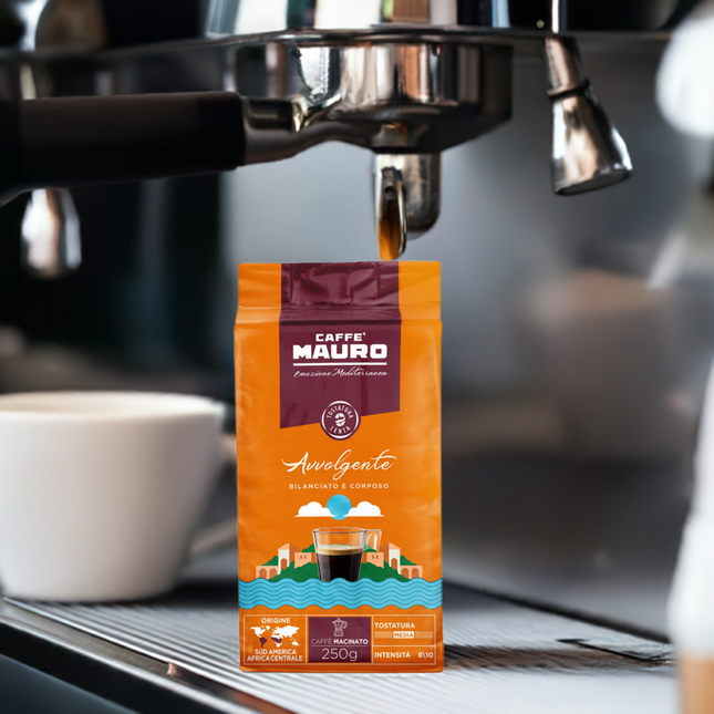 Caffè Mauro Avvolgente Gemahlen – 250g Kaffeegeniesser.ch