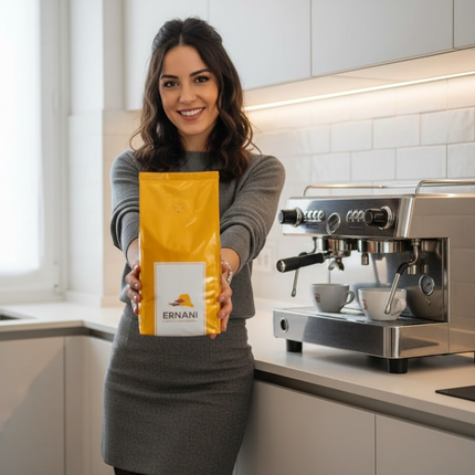 Caffè Ernani Stretto 1kg Kaffeebohnen 100% Robusta kaffeegeniesser.ch