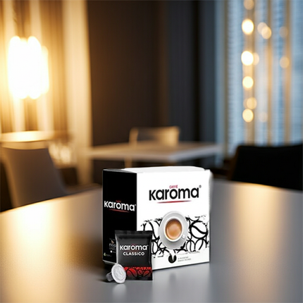 Günstige Kaffeekapseln für Nespresso: Caffe Karoma Classico 100 Stück – Premium-Qualität aus Italien.