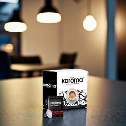 Caffe Karoma Classico Kapseln für Nespresso – Ausgewogene Mischung mit schokoladiger Note im 100er Pack.