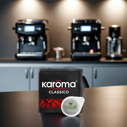 Karoma Classico 50 Pads Schweiz: Italienische Kaffeekultur im praktischen E.S.E. Format online bestellen.