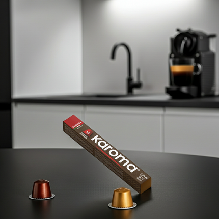 Bester Espresso aus Italien: Caffe Karoma Classico Kapseln portofrei in der Schweiz bestellen.