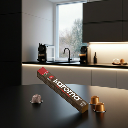 Caffe Karoma Classico: Italienische Premium-Kapseln für Nespresso-Systeme – Schneller Versand in der Schweiz.