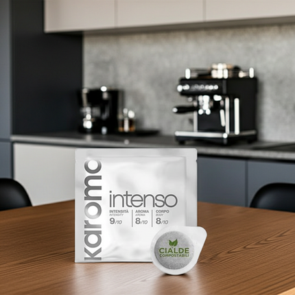 Kapselfreie Extraktion: Umweltfreundliche E.S.E. System-Pads von Karoma Caffè.