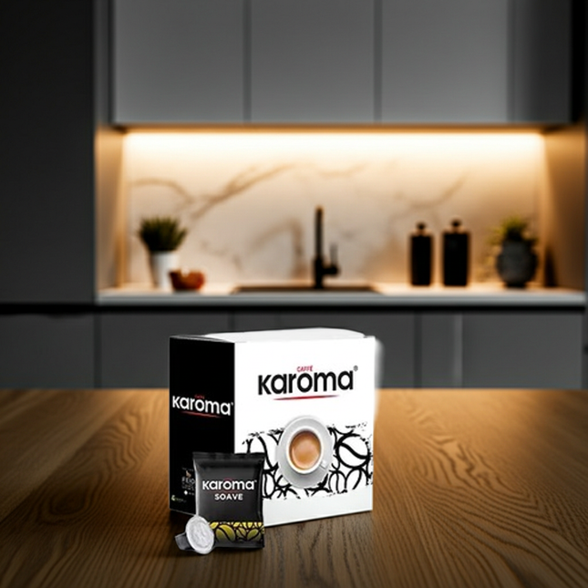 Caffe Karoma Soave Kapseln: 100 Stück Packung für Nespresso-Systeme – Jetzt im Schweizer Onlineshop.
