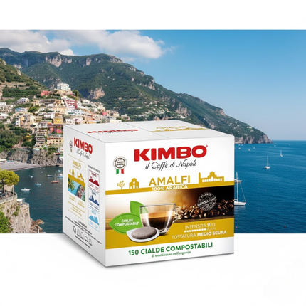 Kimbo Amalfi Pads Preisvergleich – 150 Stück Vorratspackung bei kaffeegeniesser.ch.