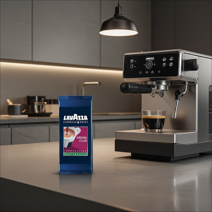 Zubereitung Aroma Club Gran Espresso Point – Zeigt die stabile, haselnussbraune Crema der Gran Espresso Röstung.