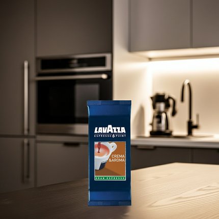 Lavazza Espresso Point Gran Espresso Schweiz – 100er Vorratspackung mit einer Arabica-Robusta-Mischung.