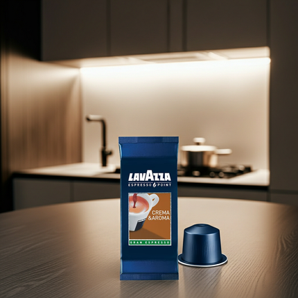 Lavazza Espresso Point Kapseln Gran Espresso – Hervorragende Eignung für Espresso Macchiato und Cappuccino.