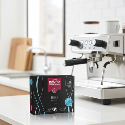 Caffè Mauro DECAF 25/75 – koffeinfreier Espresso für Büro und Gastronomie